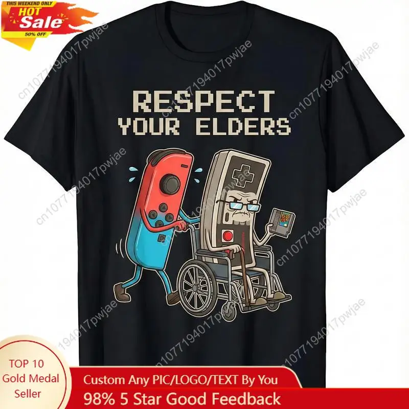 Gaming Console Vintage - Funny Retro Gamer Graphic T-Shirt Soft