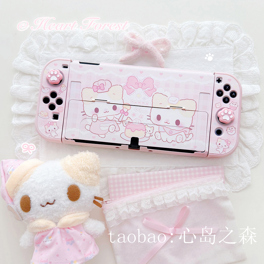 kawaii Pink Switch 2 Protectiv - Gaming Console Controller avaliação e preço