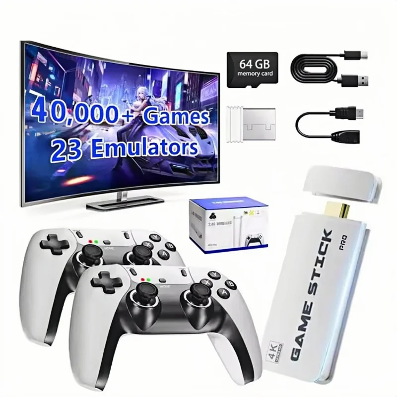 M15 4K TV Game Stick 64GB Buil - Gaming Console Definition avaliação e preço