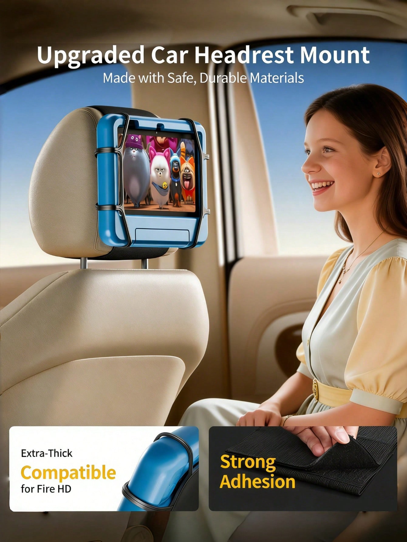 Car Headrest Tablet Holder – 3 - Gaming Console Ipad avaliação e preço