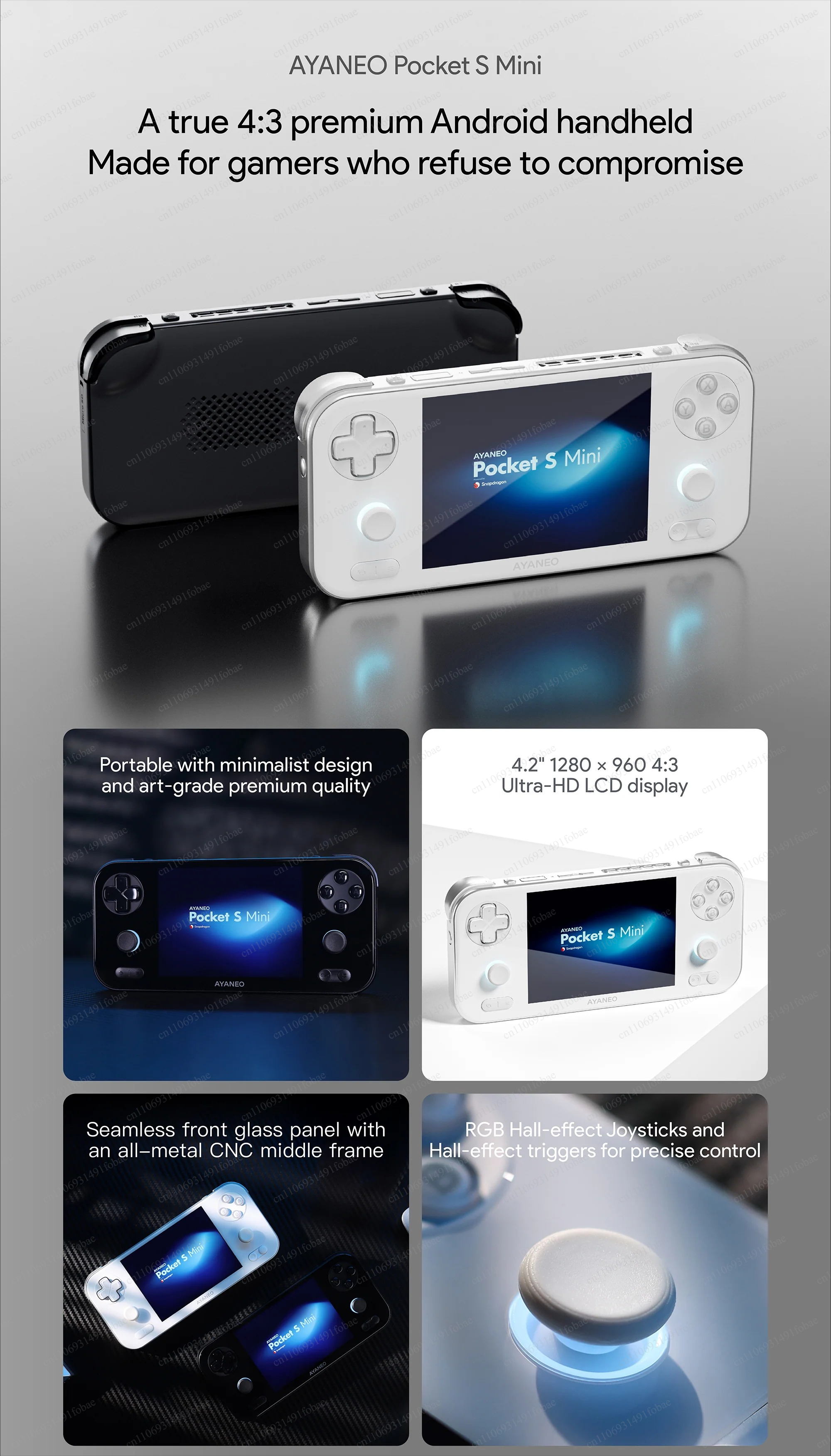 AYANEO Pocket S Mini Retro Han - Gaming Console Vintage avaliação e preço