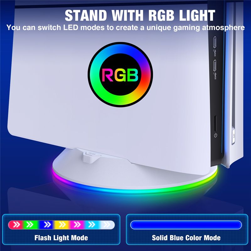 AED7-Vertical Stand With RGB L - Gaming Console Holder avaliação e preço
