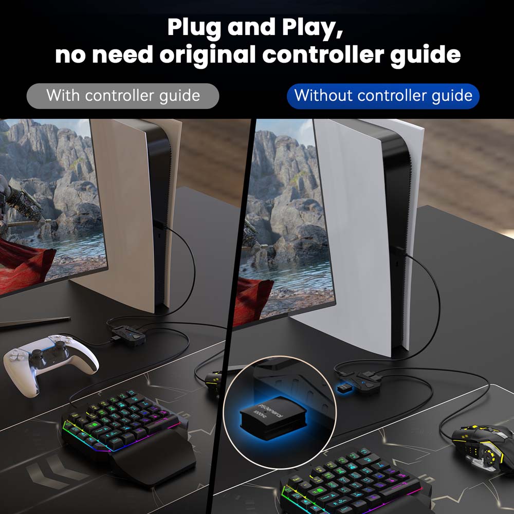 for PS5 Gaming Keyboard Mouse  - Gaming Console Controller avaliação e preço