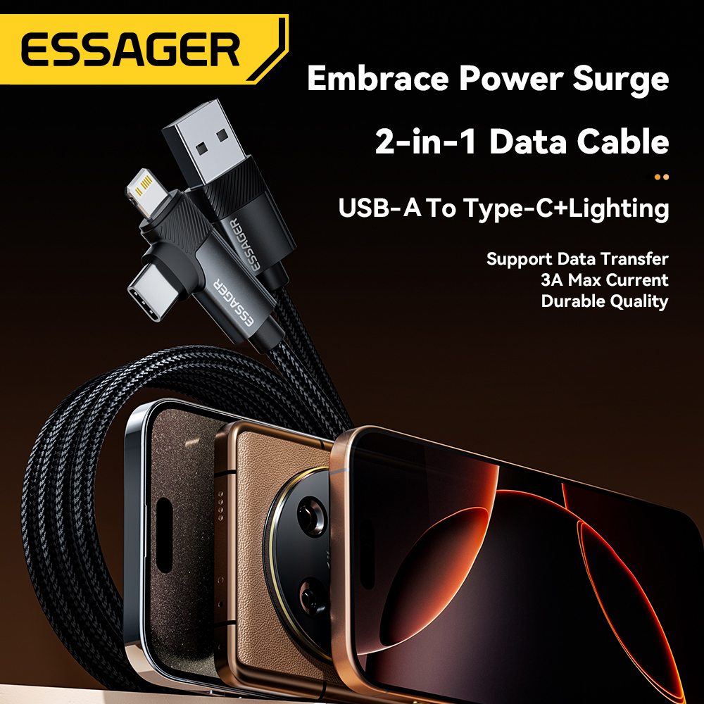 Essager 2-in-1 Right Angle Cab - Gaming Console Ipad avaliação e preço