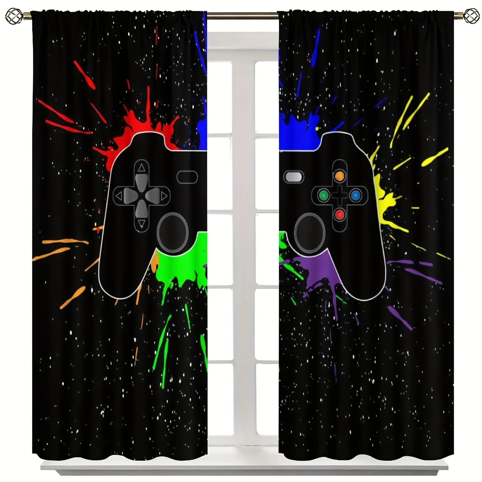 2pcs PS5 Gamepad Curtains for  - Gaming Console Cafe avaliação e preço