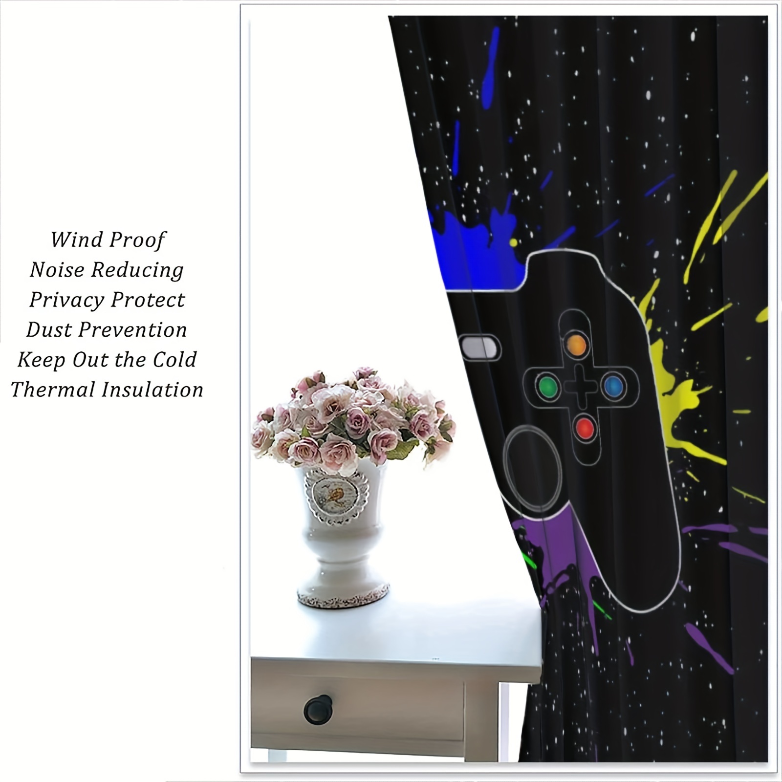 2pcs PS5 Gamepad Curtains for  - Gaming Console Cafe avaliação e preço