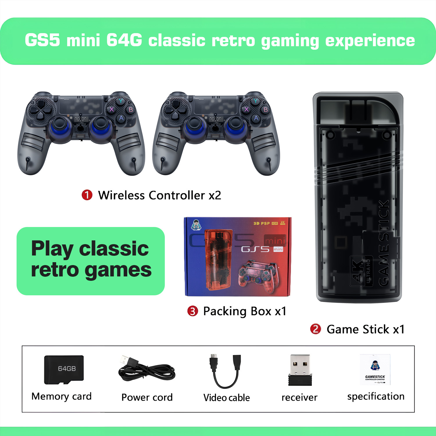 The GS5mini retro game console - Gaming Console Definition avaliação e preço